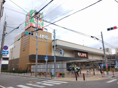 【周辺】 | グラース滝井 | ライフ守口滝井店様まで150m