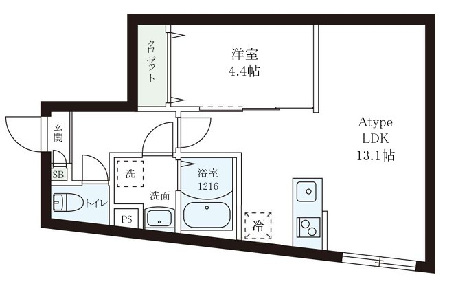レピュア小石川レジデンスⅡの間取り