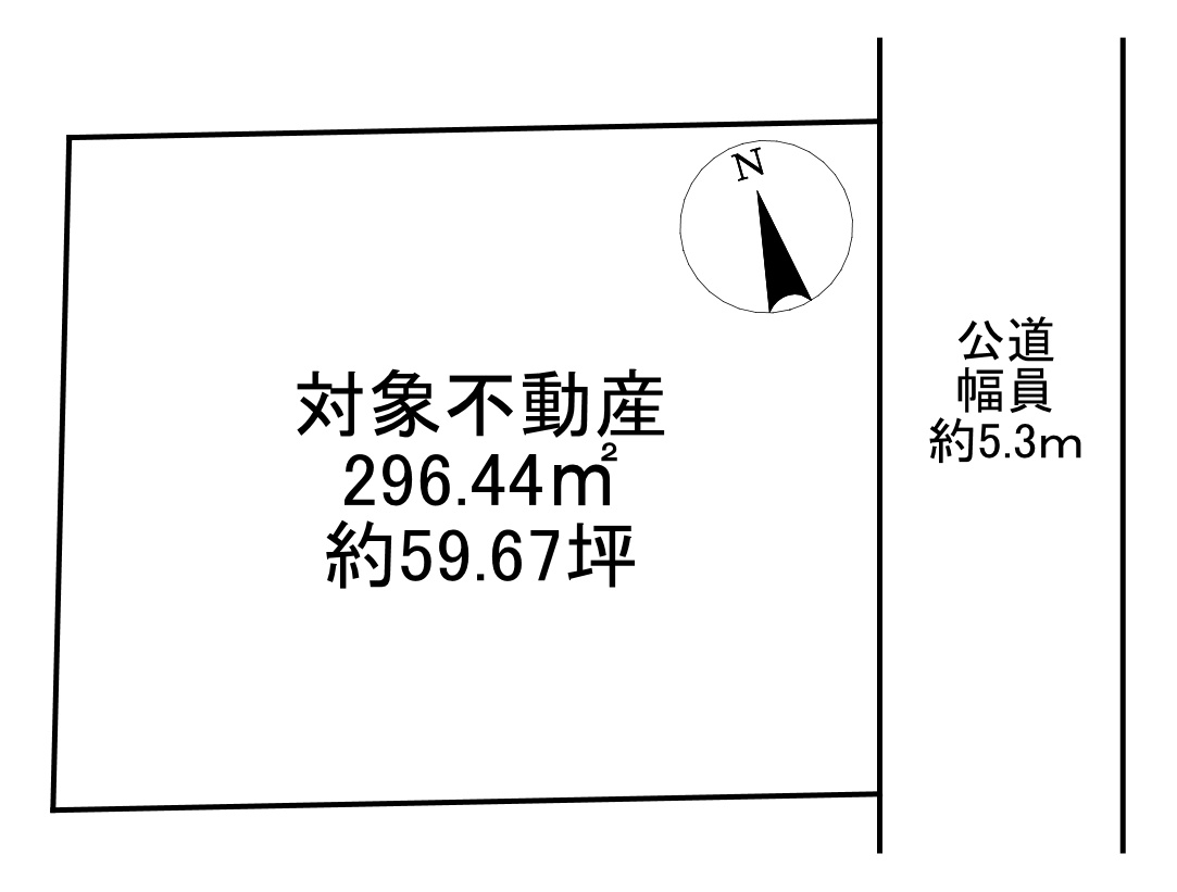 -三丁目不動産-　深谷市中瀬　売地の土地図
