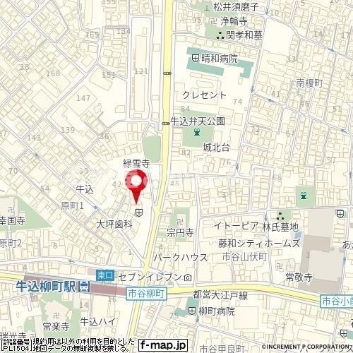 Le-lion牛込柳町【おとり物件なし】#学生・社会人にオススメ！初期費用分割払いOK！の地図