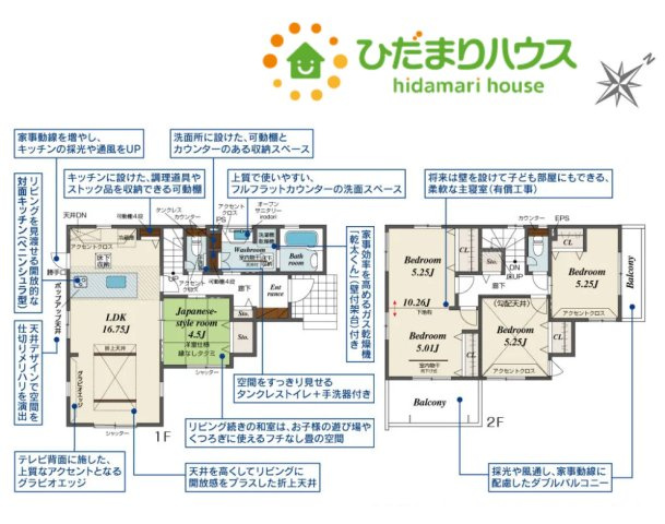 鴻巣市吹上本町2丁目　新築一戸建て　ブルーミングガーデン　01の間取り