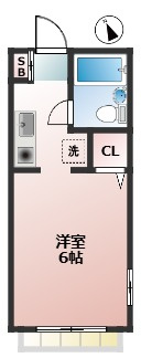 グランピエール　角部屋　陽当たり良好　ネット無料の間取り