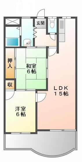 【間取り】 | ベルカンポ甲子園