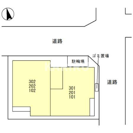 アンサンブル大今里の区画図