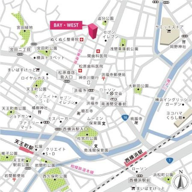 ＢＡＹ・ＷＥＳＴ【おとり物件なし】#学生・社会人にオススメ！初期費用分割払いOK！の地図