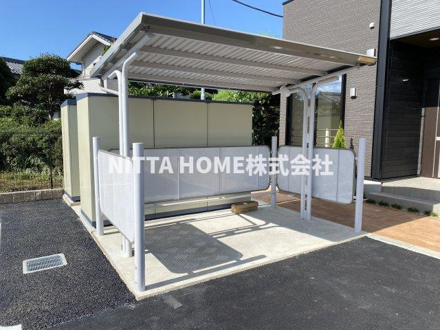 福知山市字長田のアパートのその他共用部分|屋根付きの駐輪場は無料です●