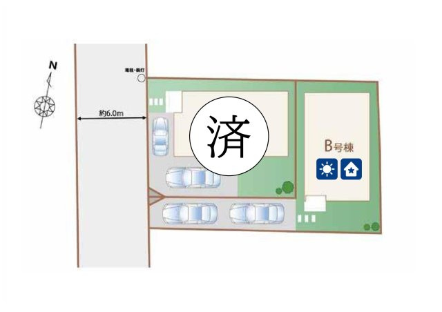 【区画図】 | ご家族様のプライベート空間が確保できる素敵な間取りです。また敷地ゆったりですので、おうち時間を楽しむのにもぴったりですね♪