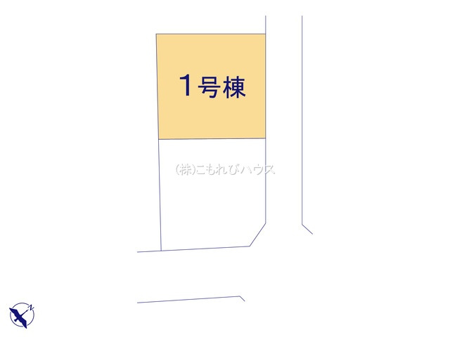 鴻巣市吹上本町2丁目　新築一戸建て　ブルーミングガーデン　01の区画図|1号棟