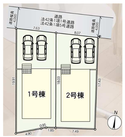盛岡市城西　第1の区画図