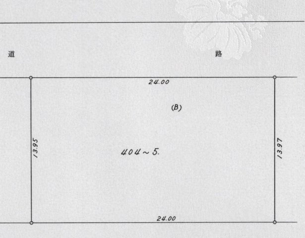 久留米市白山町の売地の土地図