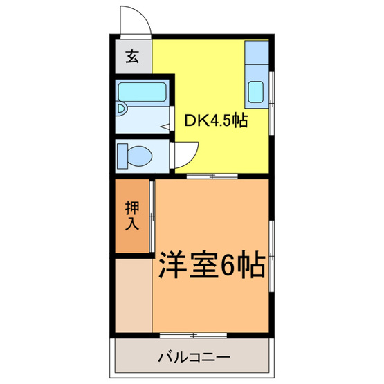 【間取り】 | ハシモトハイツ | 同タイプ別室