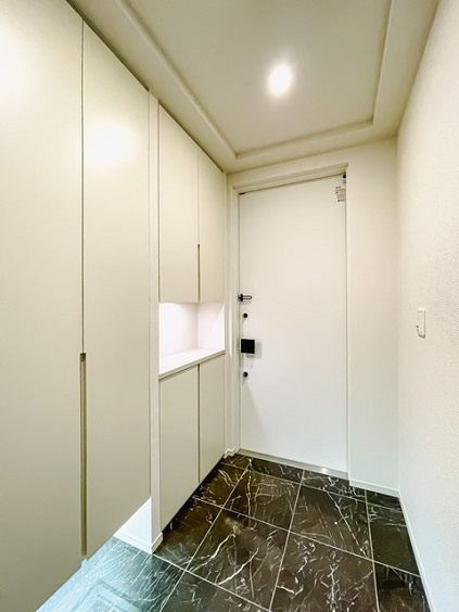 港区六本木１丁目の賃貸マンションの玄関