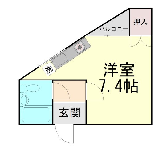 ミダ六マンションの間取り