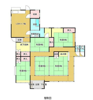 【間取り】 | 八代市 竹原町 (新八代駅) 2階建 5LDK