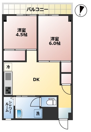 大同コーポの間取り