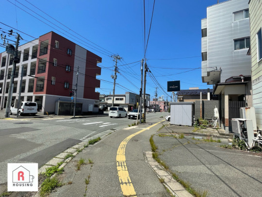 【売土地】秋田市保戸野鉄砲町の前面道路含む現地写真