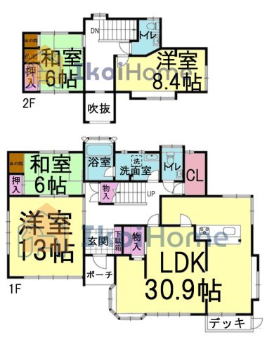 神戸市西区神出町宝勢　中古戸建の間取り|●年中無休：当日予約可●建物42坪！リビング30.9帖！めちゃ広い！建て替えも可能です！