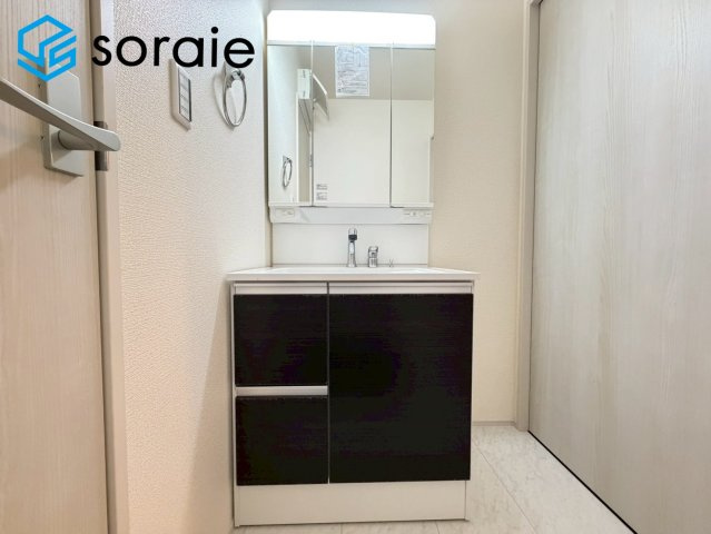 所沢市上安松7期　全4棟　新築戸建　リーブルガーデンの独立洗面台|2026/6/9撮影