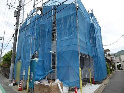 安佐北区口田南１丁目の前面道路含む現地写真