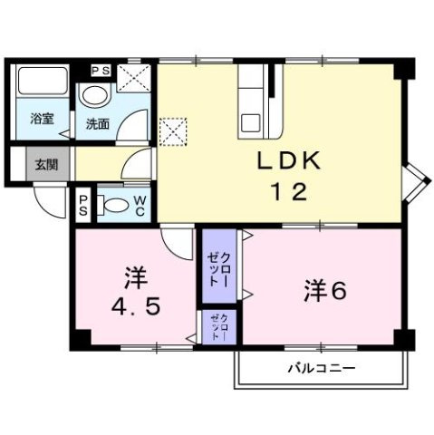 第３龍球園ハイツの間取り