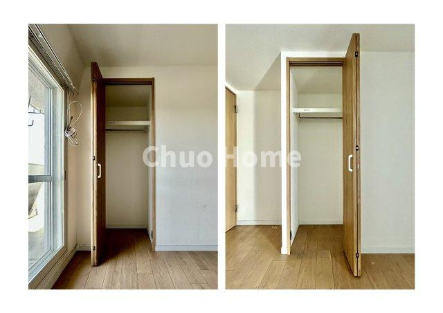 グランヴィラ綾瀬の収納|居室にはクローゼットを完備し、自由度の高い家具の配置が叶うシンプルな空間です。お子様の成長と必要になる子供部屋を与えるにはぴったりの間取りですね。