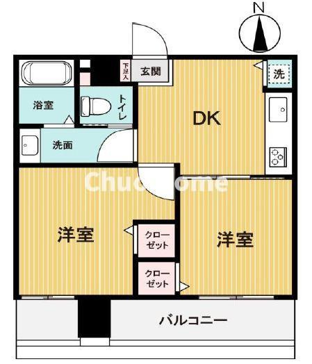 グランヴィラ綾瀬の間取り|8階部分・南向きにつきまして日当り・通風・眺望良好