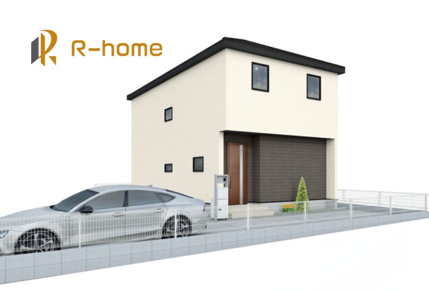 取手市野々井第1期　新築戸建て　1号棟の外観パース|近隣の同仕様完成物件をご見学いただけます♪