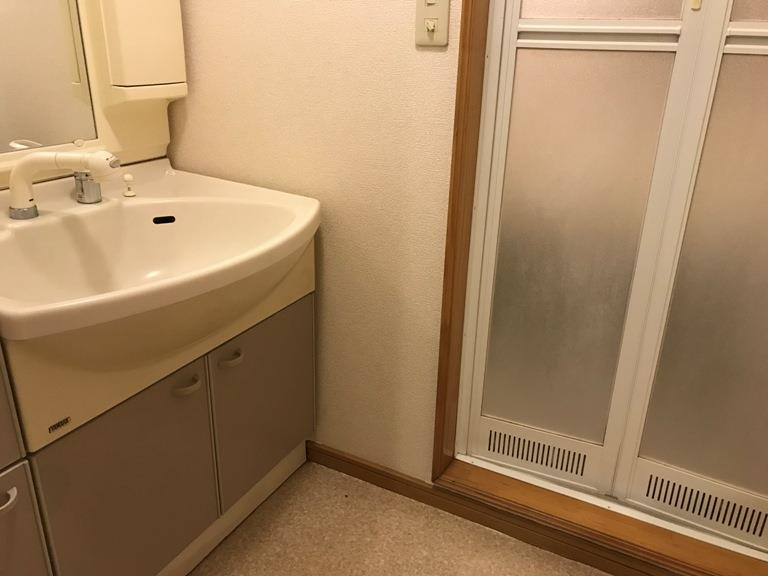 六本木戸建の洗面所