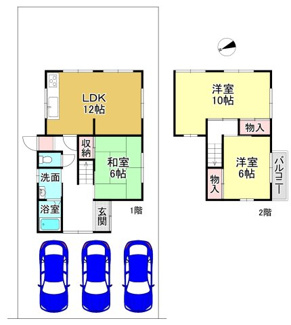 【間取り】 | 高島市安曇川町青柳2032-154　中古戸建
