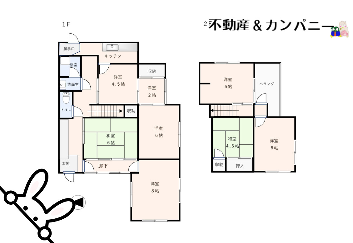 天山3丁目の中古のおうち　松山市天山3丁目中古戸建の間取り