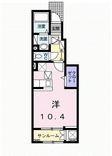 レア・オハナＡの間取り