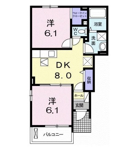 ロータスガーデン　Ｂの間取り