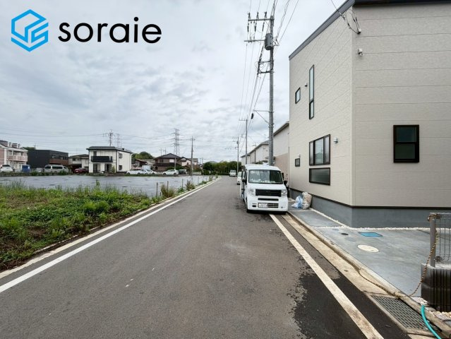 所沢市上安松7期　全4棟　新築戸建　リーブルガーデンの前面道路含む現地写真|2026/6/9撮影