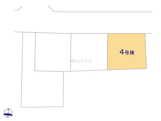 所沢市上安松7期　全4棟　新築戸建　リーブルガーデンの区画図