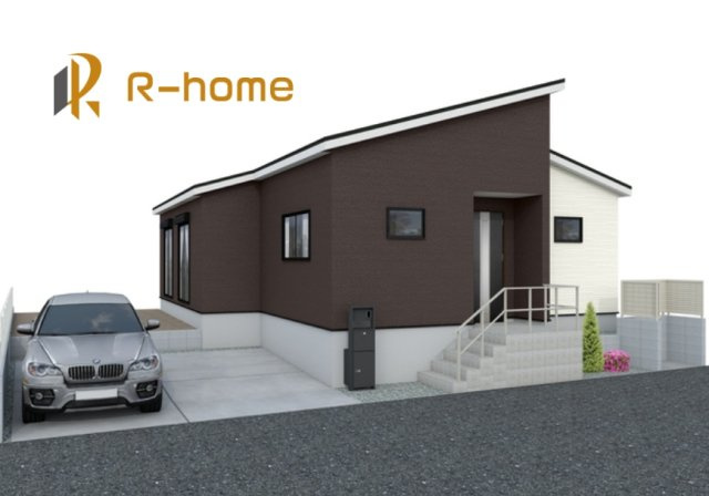 取手市野々井第1期　新築戸建て　5号棟の外観パース|2026年5月完成予定！近隣の同仕様完成物件をご見学いただけます♪