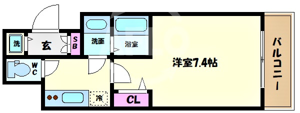 エグゼ堺筋本町の間取り|エグゼ堺筋本町　間取り