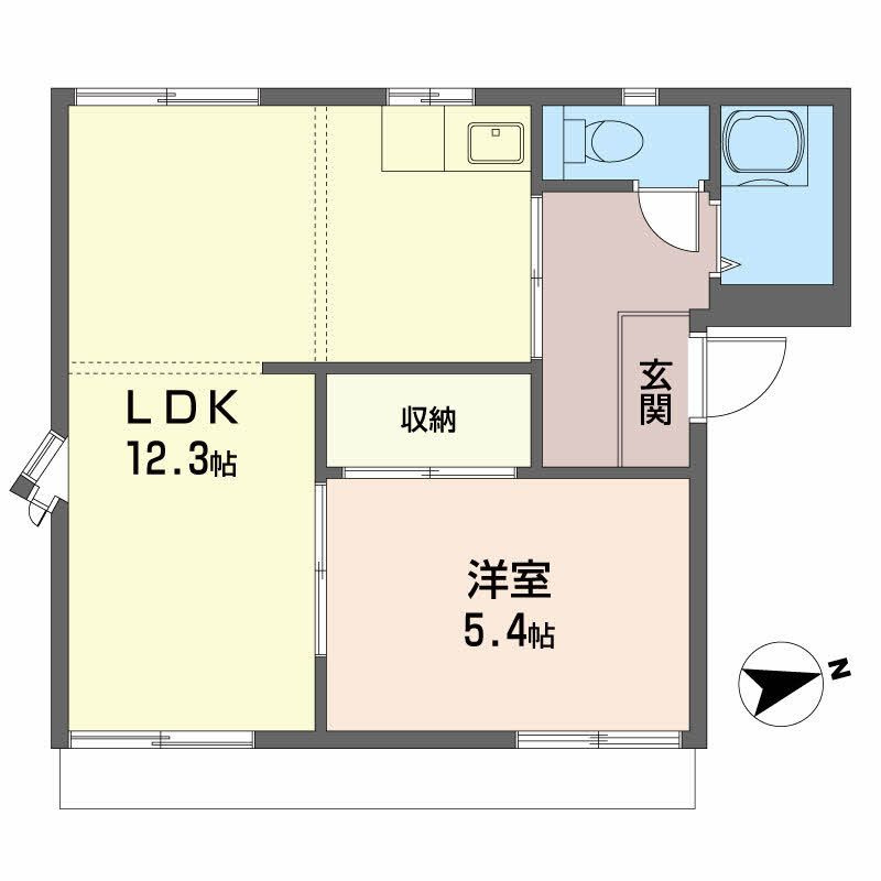 日高レジデンス Ａの間取り