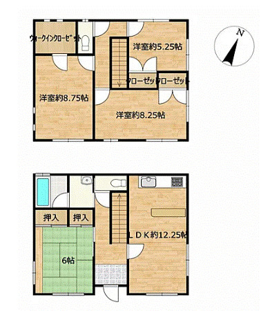 藤岡市中島　中古1579の間取り