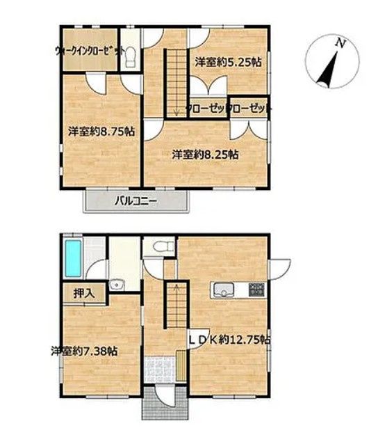藤岡市中島　中古1599の間取り