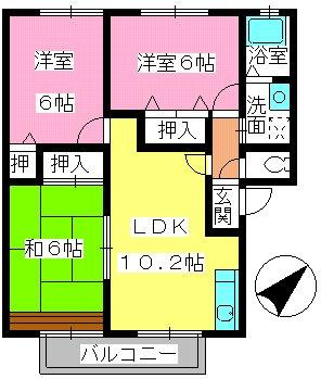 ティアラオオハシミナミの間取り|※図面と現況が異なる場合は現況を優先します。