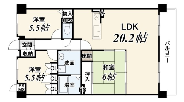 【ReDreaｍ】朝日プラザ宇治の間取り
