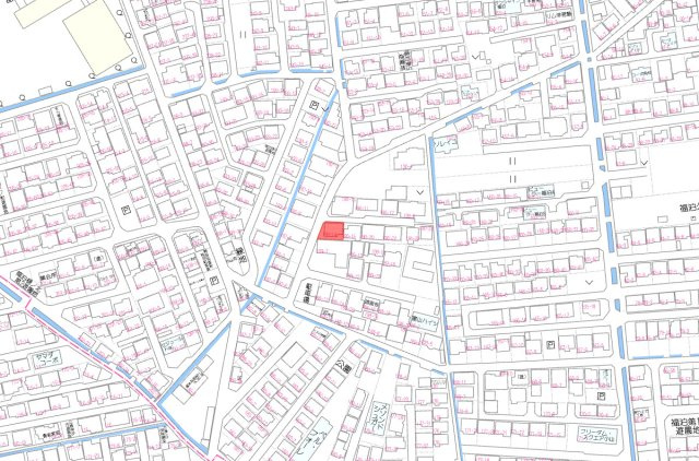 中区福泊　1区画の地図