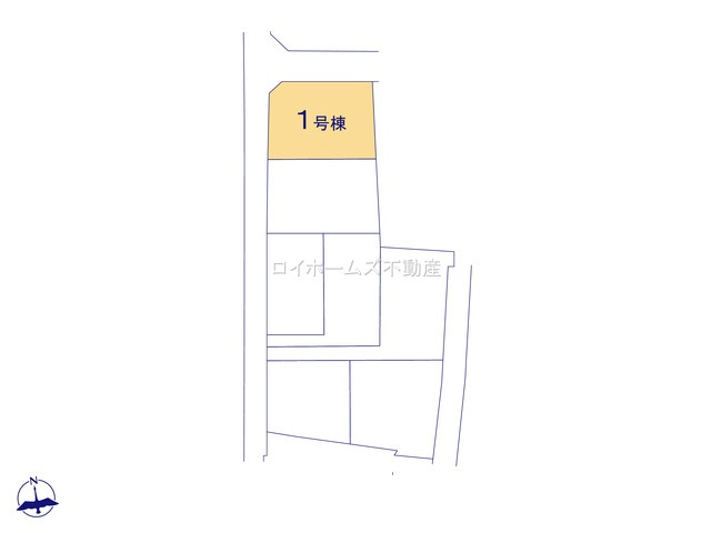 【区画図】 | 津島市高台寺町字北浦25『仲介料無料』新築戸建て | 1号棟