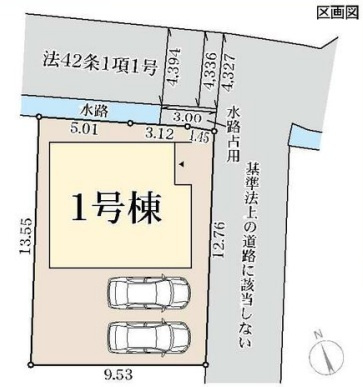 明石市大久保町江井島の区画図