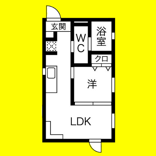 LeGioie(レジョイエ)ささしまライブ駅2　名古屋市賃貸　仲介手数料無料の間取り