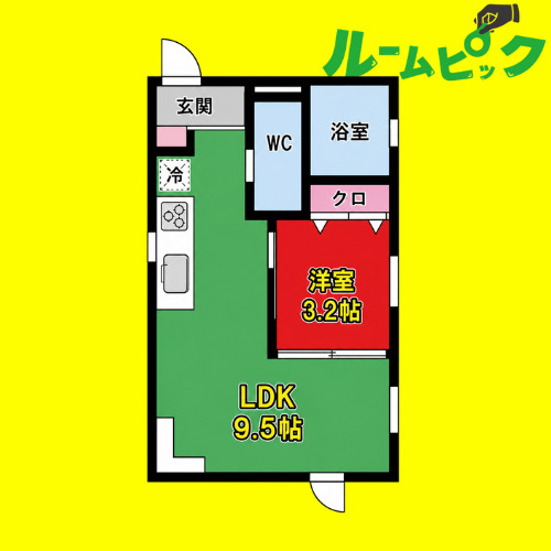 LeGioie(レジョイエ)ささしまライブ駅2　名古屋市賃貸　仲介手数料無料の間取り