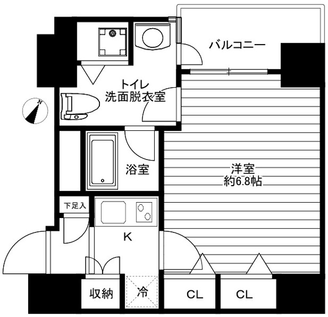 パレステュディオ日本橋東壱番館の間取り