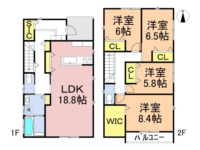 新築戸建　岐阜市西荘　全2区画分譲の間取り|■B棟　■ヤマダ不動産　株式会社リライフ　
■夢のマイホーム購入をフルサポートします！