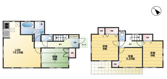 【間取り】 | 上尾市大字原市　中古戸建　