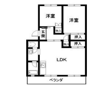 杉山コーポＣの間取り